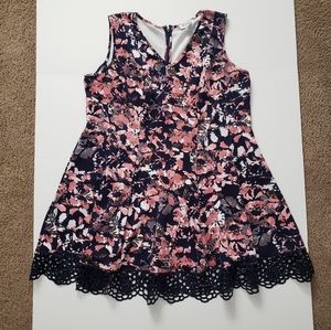 Summer dress size 22W Navy/Pink/White